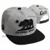 CALI Baseball Cap California Republic Bear Embroidered Snapback Hat Flat Visor  eb-28757867